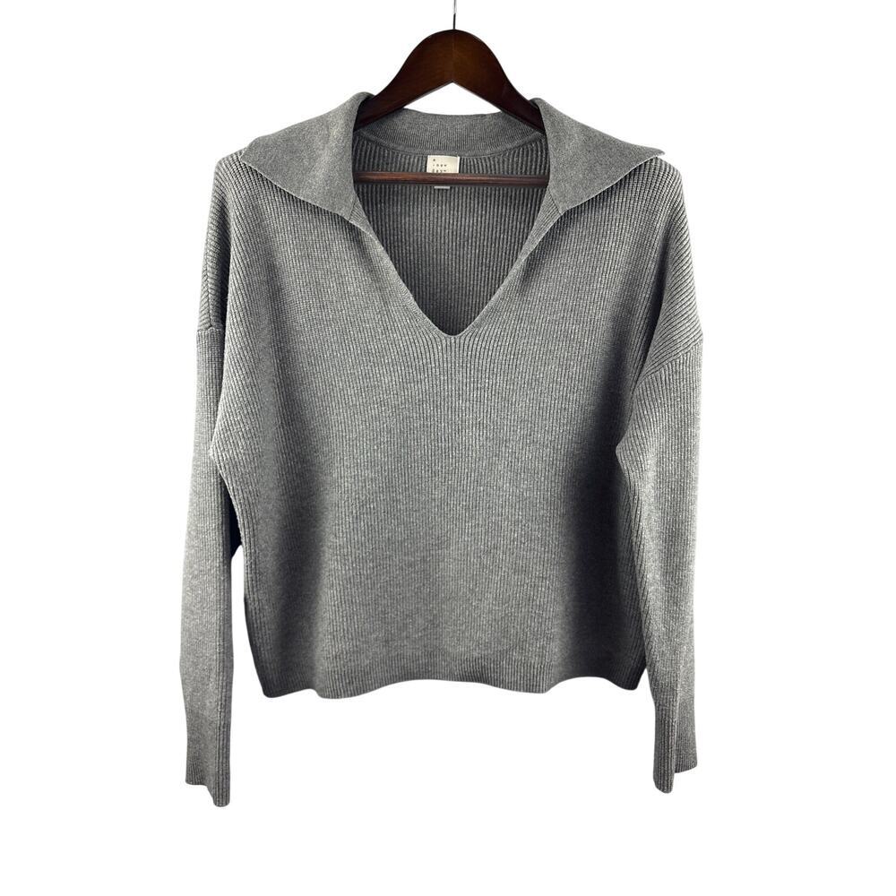 Women’s A New Day XL Late Gray V-Neck Sweater